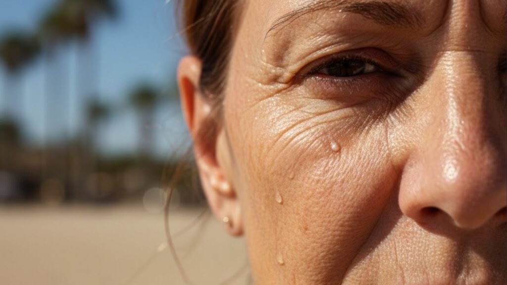 3 erros que você comete no calor e que aceleram as rugas durante a noite