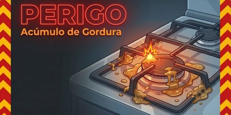 Seu fogão pode esconder um foco de incêndio e muita gente nem imagina onde limpar