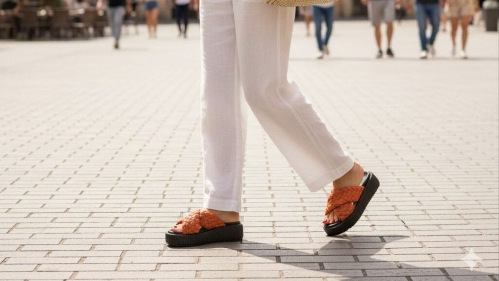 A sandália que marcou os anos 2000 voltou repaginada e tá nos pés das mulheres mais elegantes