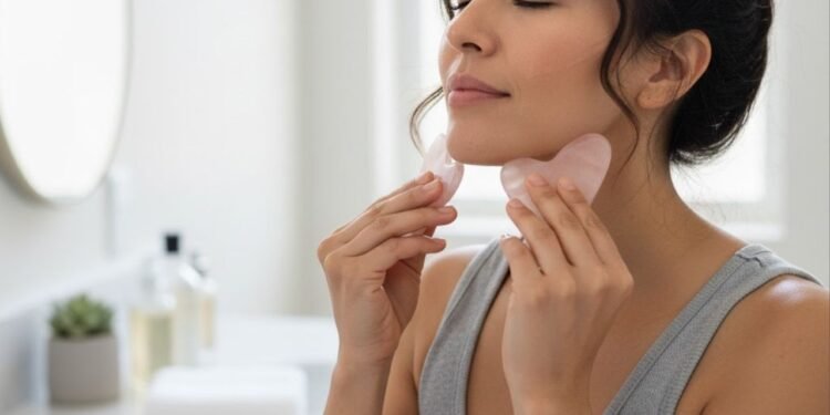 Essa massagem suaviza o inchaço e deixa o rosto mais leve e firme sem esforço