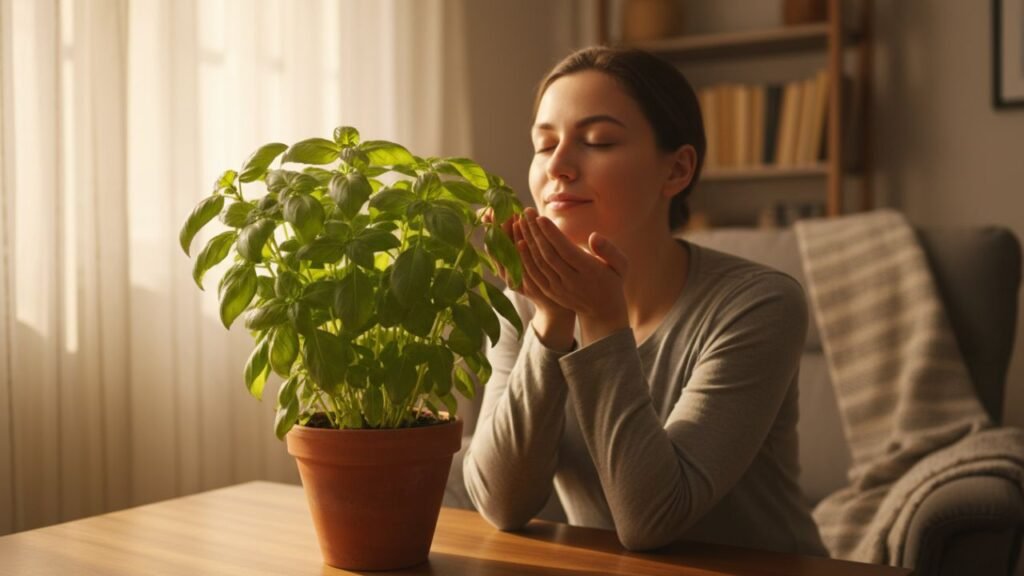 Achei que era só tempero, mas o cheiro dessa planta acabou com minha ansiedade