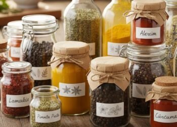 Transforme potes de vidro em porta-temperos lindos e organizados