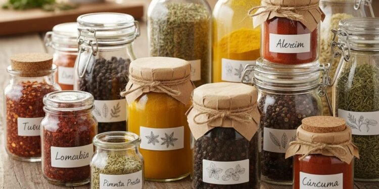 Transforme potes de vidro em porta-temperos lindos e organizados