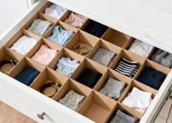 3 passos para fazer um organizador de gavetas bonito prático e sem gastar nada