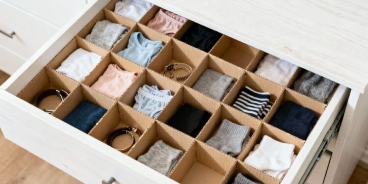 3 passos para fazer um organizador de gavetas bonito prático e sem gastar nada