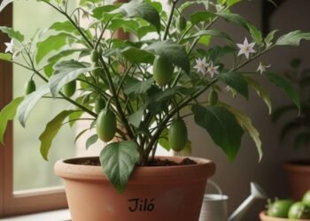 Transforme um vaso comum em uma mini-horta de jiló com essas dicas