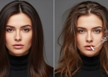 O efeito devastador do cigarro nos cabelos vai muito além da queda