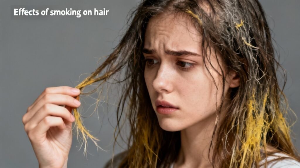 O efeito devastador do cigarro nos cabelos vai muito além da queda
