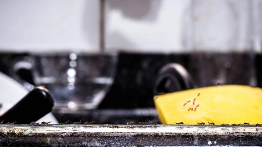 O erro quase invisível que atrai formigas para sua cozinha todos os dias