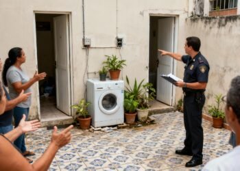 Vizinhos colocam lavadora e plantas no pátio do prédio sem autorização e Justiça é acionada