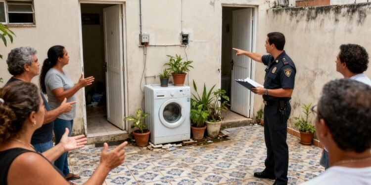 Vizinhos colocam lavadora e plantas no pátio do prédio sem autorização e Justiça é acionada