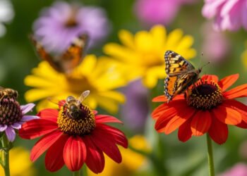 Como criar um jardim com flores que atraem abelhas e borboletas e dão vida ao seu quintal