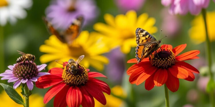 Como criar um jardim com flores que atraem abelhas e borboletas e dão vida ao seu quintal