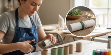 Não jogue fora seus tubos de papel toalha, faça você mesmo lindos porta-guardanapos decorativos