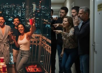 Barulho na varanda gera conflito e acende alerta no prédio