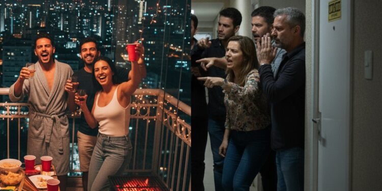 Barulho na varanda gera conflito e acende alerta no prédio