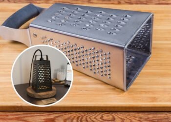 Veja como fazer esta luminária original e funcional, feita com aquele ralador que você não usa mais