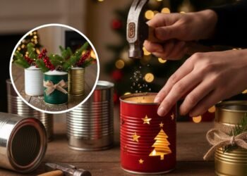 Se você tem latas de metal guardadas, não as jogue fora, essas ideias modernas irão decorar sua casa neste Natal