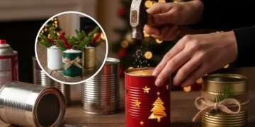 Se você tem latas de metal guardadas, não as jogue fora, essas ideias modernas irão decorar sua casa neste Natal