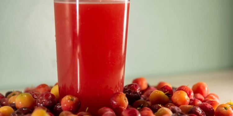 Suco é uma ótima forma de incluir a acerola na sua dieta - Créditos: depositphotos.com / lecobron