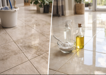 Esse hábito simples deixa o piso com brilho de novo