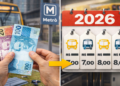 As tarifas do transporte público sobem em 2026