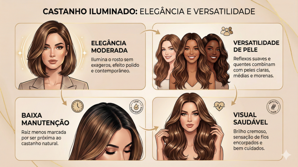 A cor de cabelo queridinha que valoriza sem radicalizar