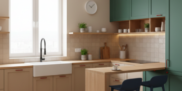 A leveza das cores transforma a cozinha em lar