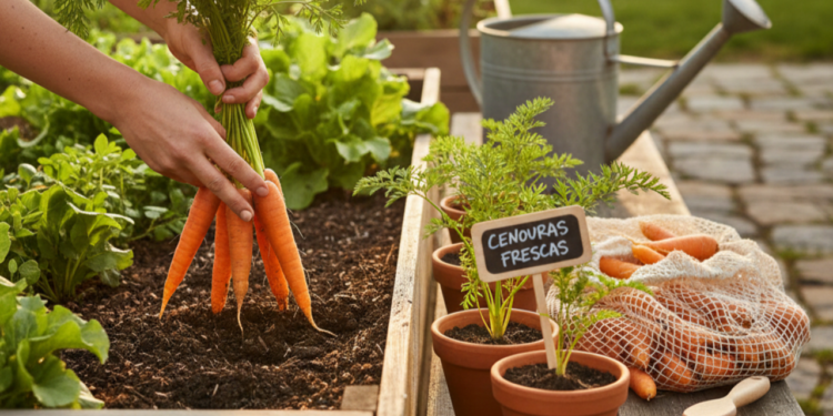 Plante cenouras hoje e colha em poucas semanas
