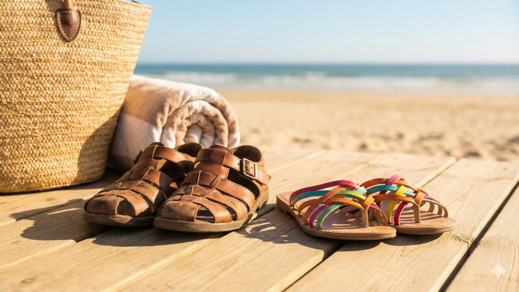 Nem todo calçado aguenta o calor como essas sandálias