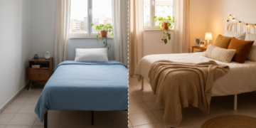 O detalhe simples que dá cara nova ao quarto sem reforma