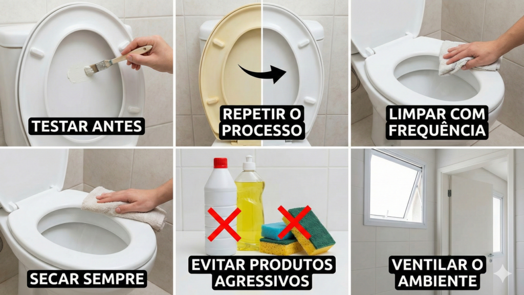 Truque de limpeza de como branquear plástico
