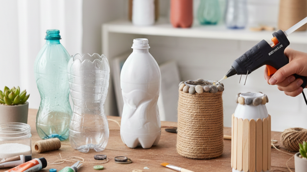 Criar vasos de PET transforma a casa e o humor