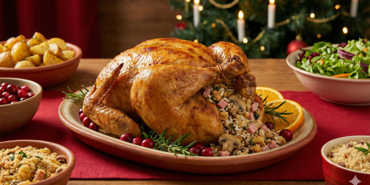 O preparo certo garante frango recheado macio e dourado