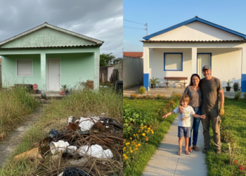 Mãe de dois filhos autistas e não tinha condição de fazer o jardim, ela teve seu sonho realizado de graça