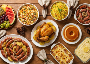 A ceia de Natal barata que surpreende pela mesa farta