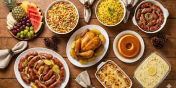 A ceia de Natal barata que surpreende pela mesa farta