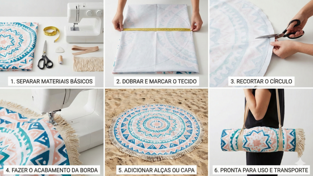 Fazer uma esteira de praia caseira