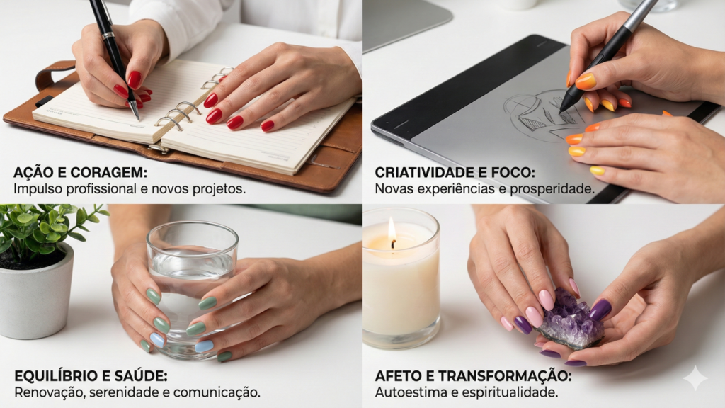 A cor da sua unha pode influenciar seus planos para 2026