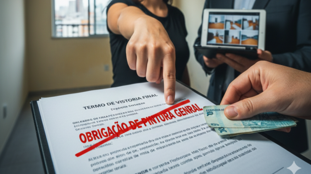 A prova simples que desmonta cobrança de pintura na saída