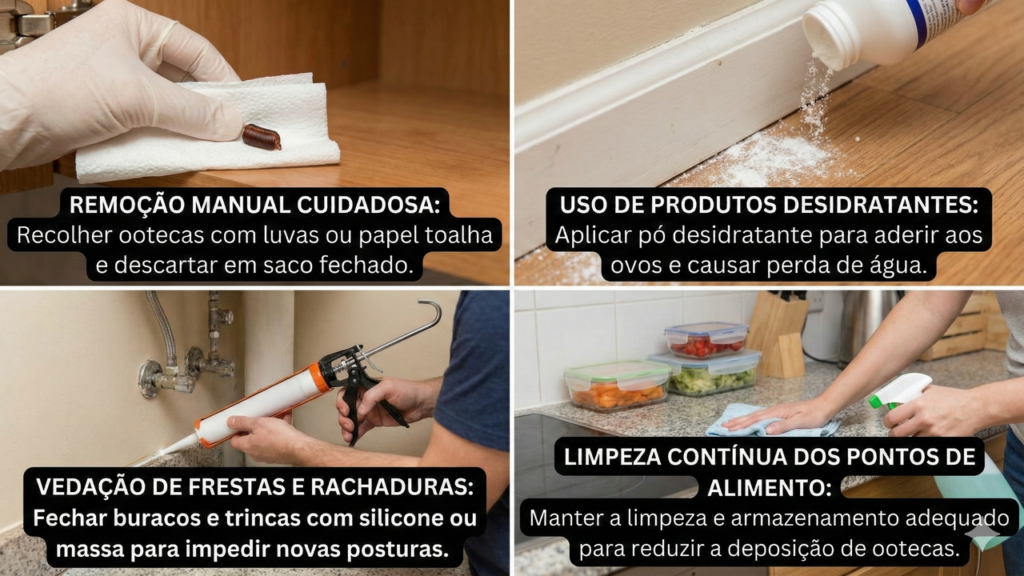 Eliminar ovos é a chave contra baratas