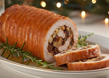 Receita rápida de Natal, veja como preparar esse rocambole recheado fácil e reconfortante em 15 minutos