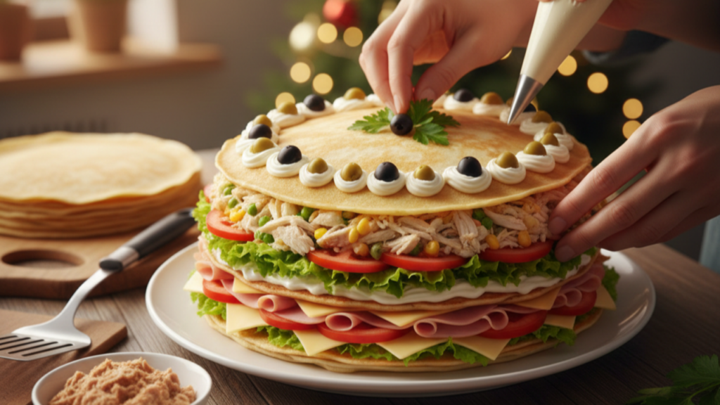 O toque que deixa a torre de panquecas firme e irresistível