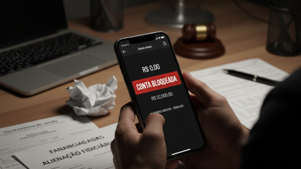 Bloqueio de conta assusta vendedor após venda de carro financiado