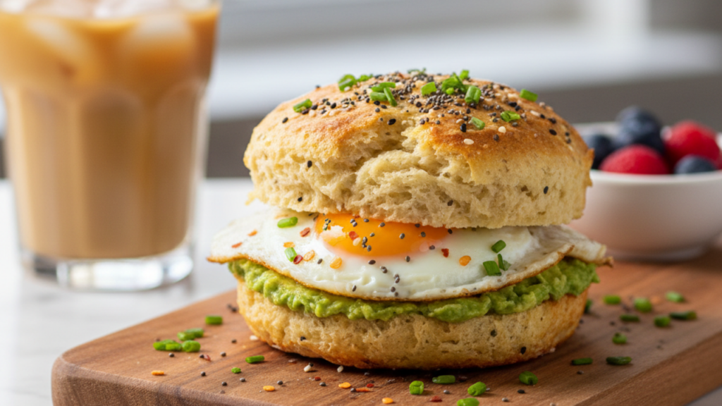 Pão keto de micro-ondas alternativa para café da manhã