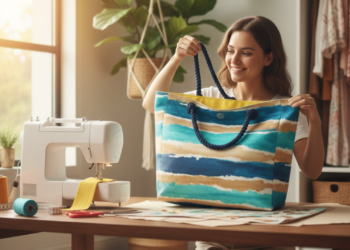 Aprenda a fazer uma bolsa de praia em casa com um truque simples que até iniciante consegue fazer