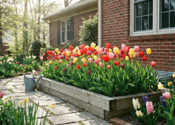 Como ter um jardim de tulipas coloridas mesmo em vasos pequenos