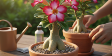 A dica que pode impedir sua rosa do deserto de apodrecer