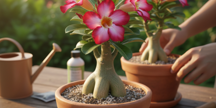 A dica que pode impedir sua rosa do deserto de apodrecer