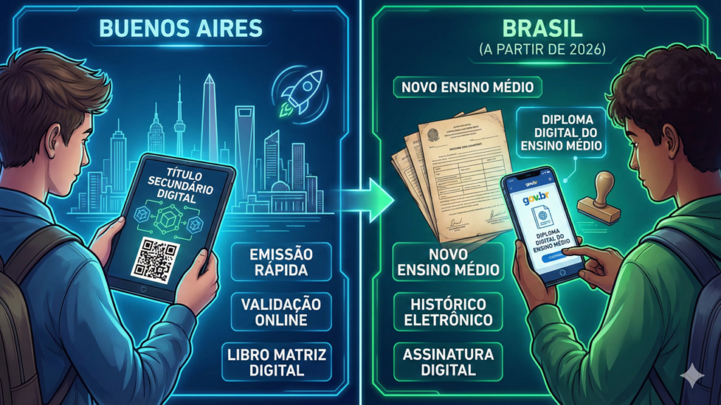 O diploma em papel está ficando para trás